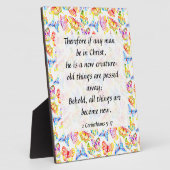 2 Corinthiens 5:17 Plaque (Côté)