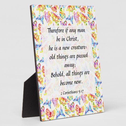 2 Corinthiens 5:17 Plaque (Côté)