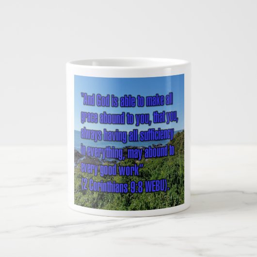 2 Corinthiens 9:8 WEBU Mug (Devant)