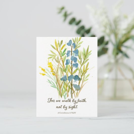 2 Corinthiens Marchent Par La Foi Écriture Carte D (Debout devant)
