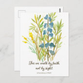 2 Corinthiens Marchent Par La Foi Écriture Carte D (Devant / Derrière)