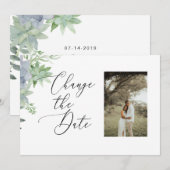 2 Côté Modifier la date Carte photo - succulents (Devant / Derrière)
