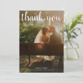 2 Couleur photo + Merci Mariage noir et blanc (Debout devant)