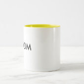 2 Couleurs 11oz tasse à deux tons faite sur commande - JAUNE (Centre)