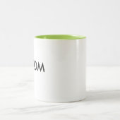 2 Couleurs 11oz tasse à deux tons faite sur commande - VERT (Centre)