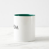 2 Couleurs 11oz tasse à deux tons faite sur commande - VERT (Centre)