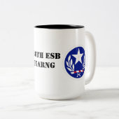 2 Couleurs 136th Tasse de café d'ESB (Devant droit)