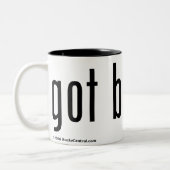 2 Couleurs 16 onces Bucky obtenue. Tasse :  Noir et blanc (Gauche)