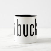 2 Couleurs 16 onces Bucky obtenue. Tasse :  Noir et blanc (Centre)