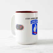 2 Couleurs 173RD TASSE de BRIGADE AÉROPORTÉE (Devant gauche)