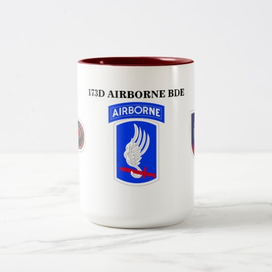 2 Couleurs 173RD TASSE de BRIGADE AÉROPORTÉE (Centre)