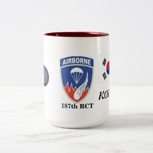 2 Couleurs 187th Tasse de la Corée de groupement tactique