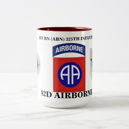 2 Couleurs 1/325 TASSE de l'INFANTERIE 82D ABN (Centre)