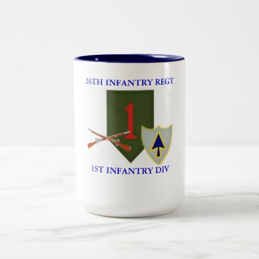 2 Couleurs 26ème TASSE de division d'INFANTERIE de RÉGIMENT (Centre)