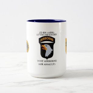 2 Couleurs 2D TASSE d'ABN de 327TH INFANTERIE de MILLIARD