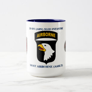 2 Couleurs 2ème TASSE AÉROPORTÉE de l'INFANTERIE 503D de