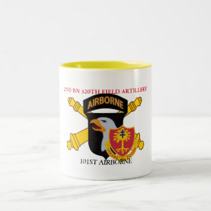 2 Couleurs 2ème TASSE d'ABN d'ARTILLERIE de CAMPAGNE de