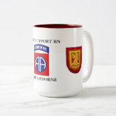 2 Couleurs 407TH TASSE AÉROPORTÉE de BATAILLON (Devant droit)