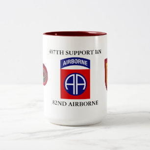 2 Couleurs 407TH TASSE AÉROPORTÉE de BATAILLON