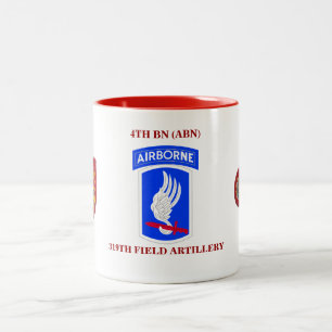 2 Couleurs 4ème TASSE d'ARTILLERIE de CAMPAGNE de BATAILLON