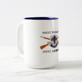 2 Couleurs 501ST TASSE AÉROPORTÉE d'INFANTERIE 101ST (Devant gauche)