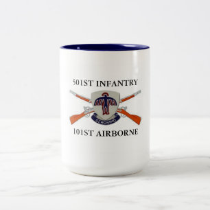 2 Couleurs 501ST TASSE AÉROPORTÉE d'INFANTERIE 101ST