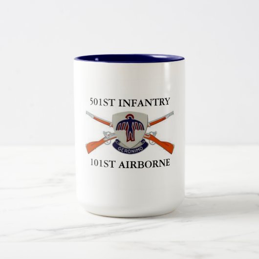 2 Couleurs 501ST TASSE AÉROPORTÉE d'INFANTERIE 101ST (Centre)