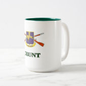 2 Couleurs 502nd L'infanterie GROGNENT la tasse (Devant droit)