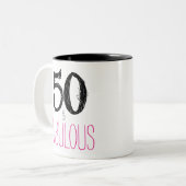 2 Couleurs 50 et tasse fabuleuse d'anniversaire (Devant gauche)