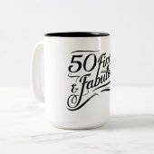 2 Couleurs 50 tasse fine et fabuleuse 15oz (Devant gauche)