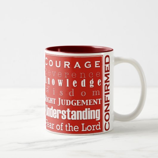 2 Couleurs 7Gifts pour votre tasse de confirmation (Droit)