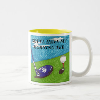2 Couleurs A obtenu d'avoir ma tasse de golf de pièce en t de
