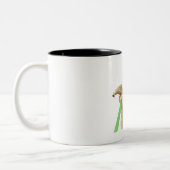 2 Couleurs A pour l'initiale de fourmilier - tasse - vert (Gauche)