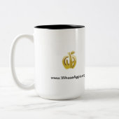 2 Couleurs À qui Apple - grande tasse (Gauche)