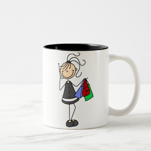 2 Couleurs Achats et chiffre tasse de bâton de portable (Droit)