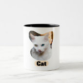 2 Couleurs adorable tasse de chat (Centre)