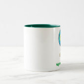 2 Couleurs Aide sauver notre planète. Tasse (Centre)