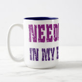 2 Couleurs Aiguilles dans mes yeux ! Tasse de Pilz-E (Gauche)