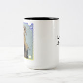 2 Couleurs Aimez ma tasse d'Airedale (Centre)