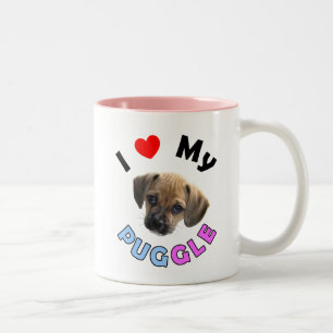 2 Couleurs Aimez ma tasse de Puggle