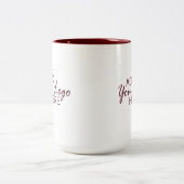 2 Couleurs ajoutez votre tasse de logo (Centre)