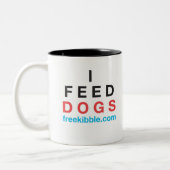 2 Couleurs "Alimentez-moi" la tasse de chien (Gauche)