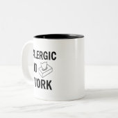 2 Couleurs Allergique pour travailler la tasse de café (Devant gauche)