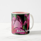 2 Couleurs "Aloha tasse de Plumeria de miels" (Devant droit)