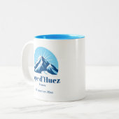 2 Couleurs Alpe d'Huez France, tasse de vacances ski (Devant gauche)