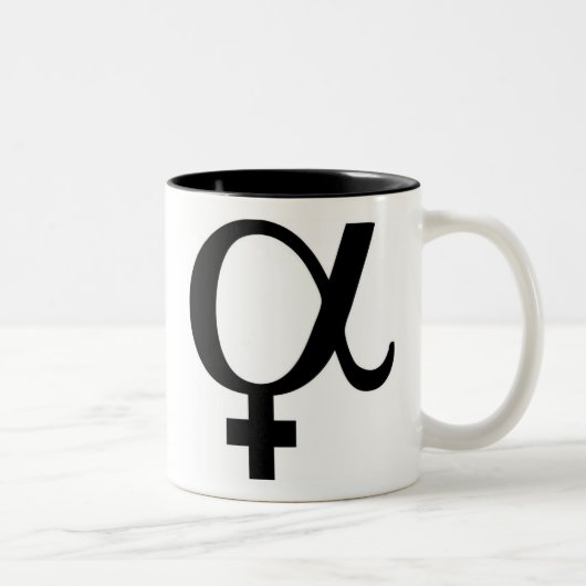 2 Couleurs Alpha tasse femelle (Droit)
