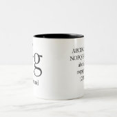 2 Couleurs Alphabet de tasse de typographie - Garamond (Centre)