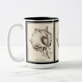 2 Couleurs "Amant de Shell - tasse noire et blanche d'I" (Gauche)