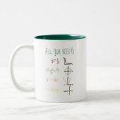 2 Couleurs Amateurs de maths tasse de café (Gauche)