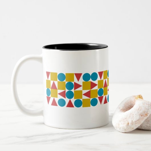 2 Couleurs AMO/noir tasse à deux tons de 325 ml (Avec donut)